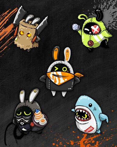 Bangoo Keychain Designs 1 (Zenless Zone Zero)