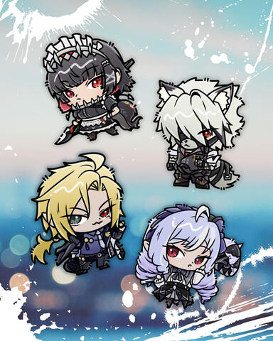 Ellen, Lycoan, Hugo &amp; Vivian Keychain Designs (Zenless Zone Zero)