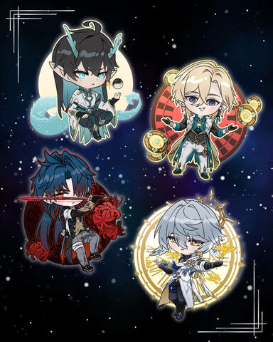 Honkai: Star Rail Keychain Designs