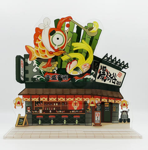 Waterfall Soup Restaurant Acrylic Stand Design (Zenless Zone Zero)