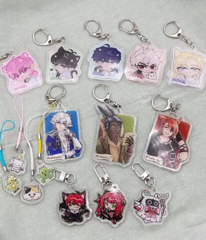 New Acrylic Keychains 2025 (click to see IG showcase video!)